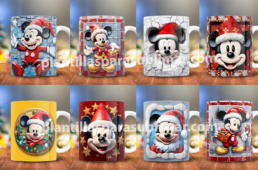 mICKEY-MOUSE-navidad-3D-tazas-25-plantilla