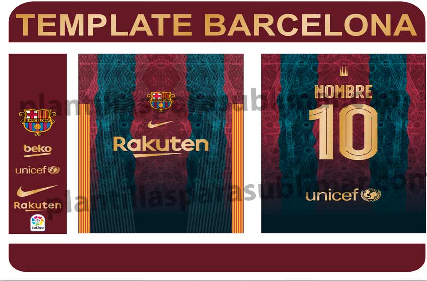 Barcelona-playera-vector