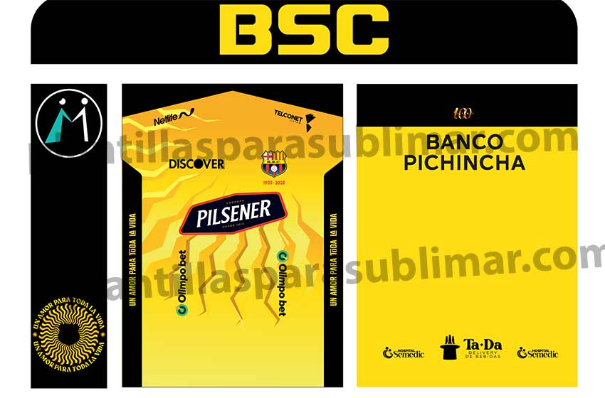 Playera-Barcelona-BSC-Vector