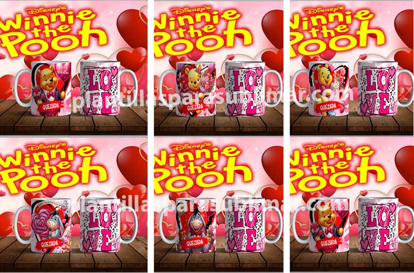 SAN VALENTIN Winnie the POOH taza