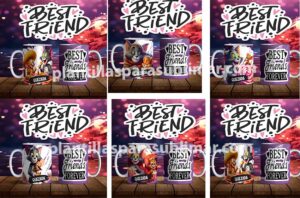 Tom y jerry tazas best friends