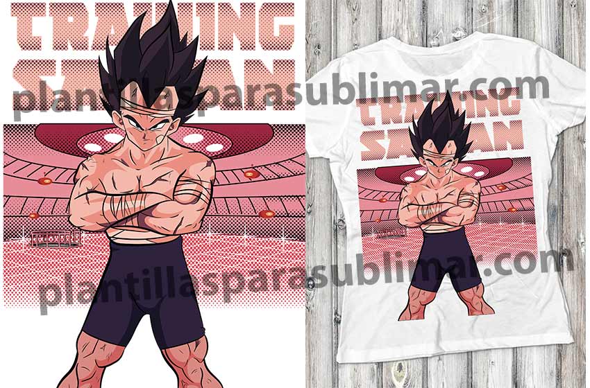 vegeta training entrenando vector