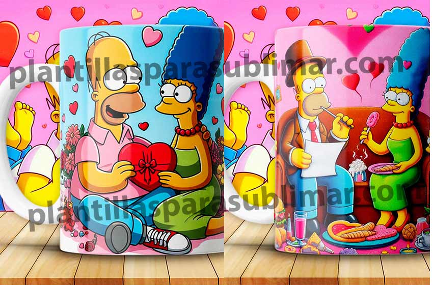 Homero-y-marge-enamorados-taza