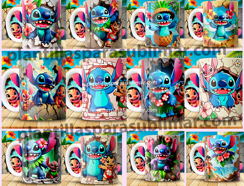 Pllantillas-Lilo-y-stitch-3D-Tazas