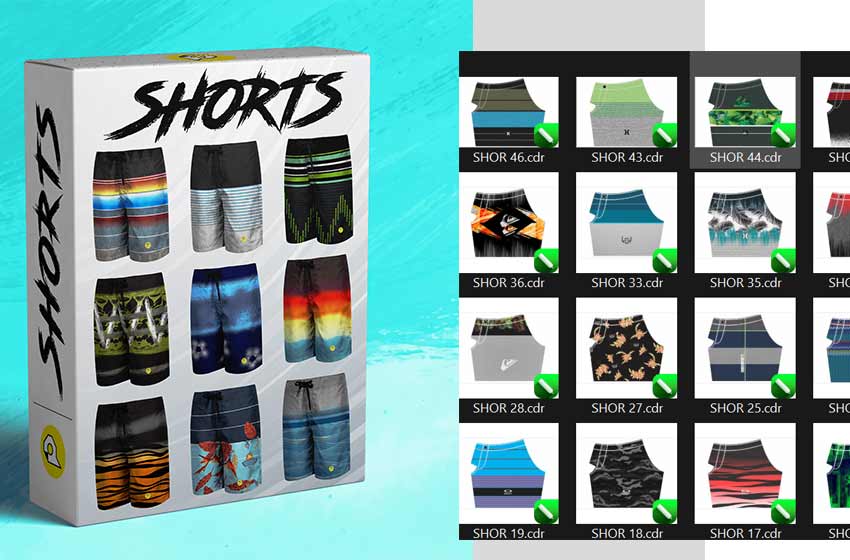 Shorts-Bermudas-Patrones-Diseños-Plantillas