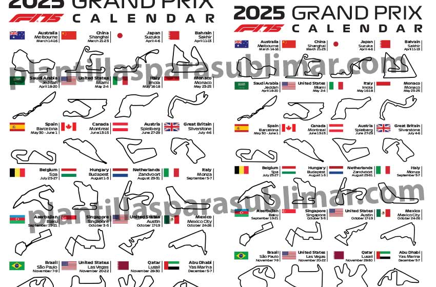 calendario-Formula-1-Pistas-Sublimar-DTF