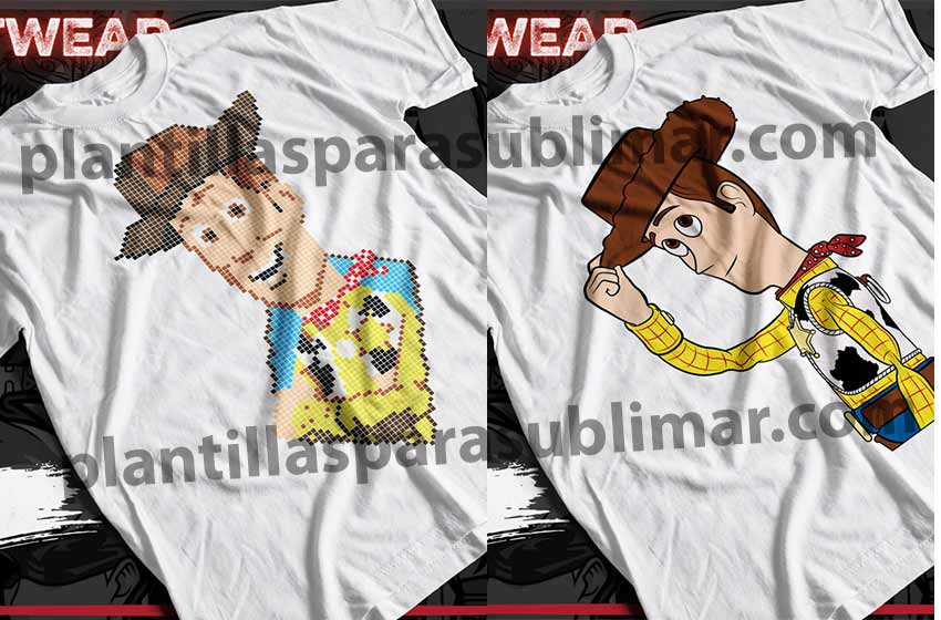 woody toy story png plantilla