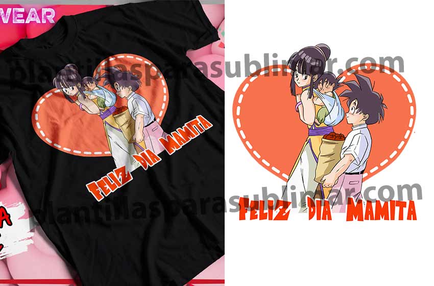 Madre-e-hijo-milk-gohan-vector-png