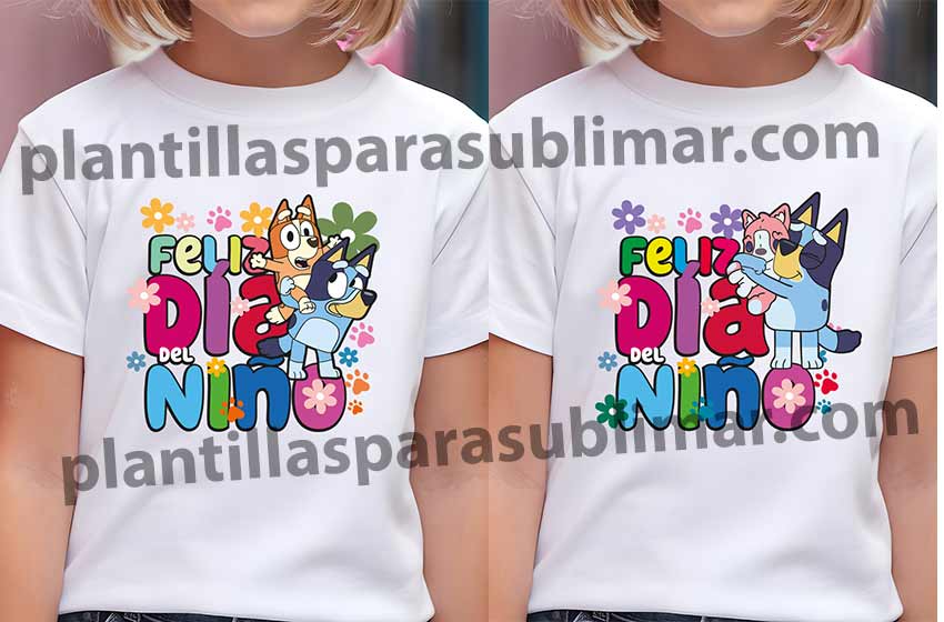 bluey-dia-del-niño-png-vector-playera