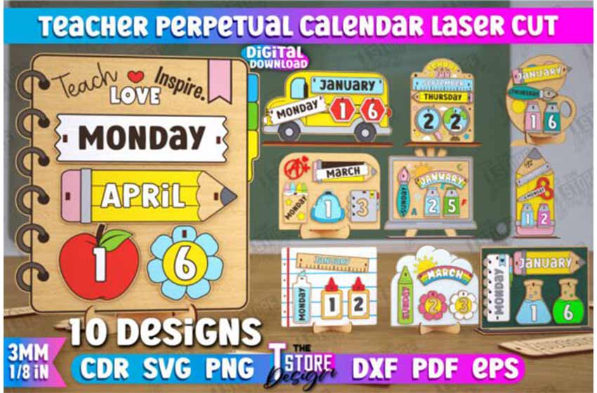 calendarios-perpetuos-maestros-corte-laser