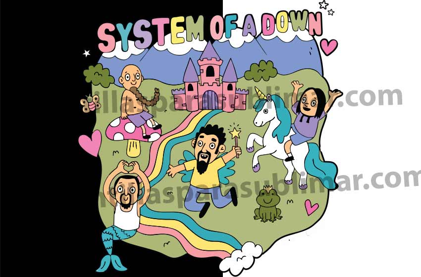 system-of-a-down-cartoon-vector