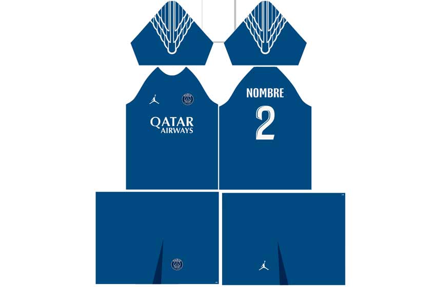 París-Saint-Germain-Football-uniforme-vector