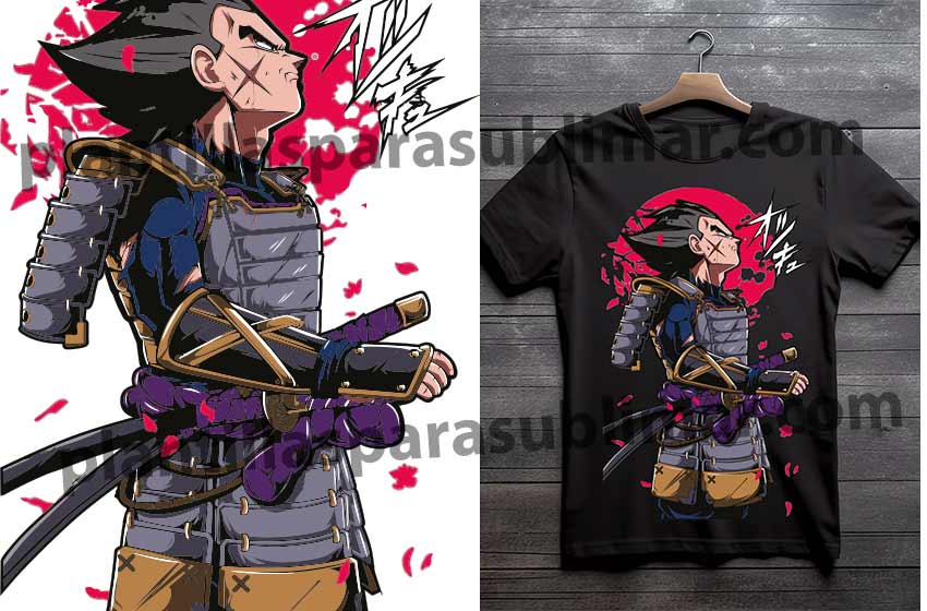 VEGETA-SAMURAI-Vector-eps