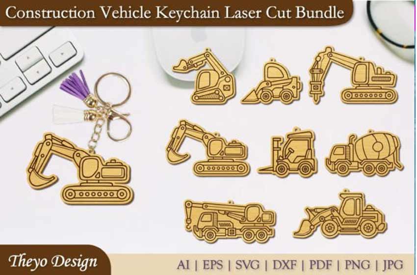 llaveros-vehiculos-construccion-corte-laser