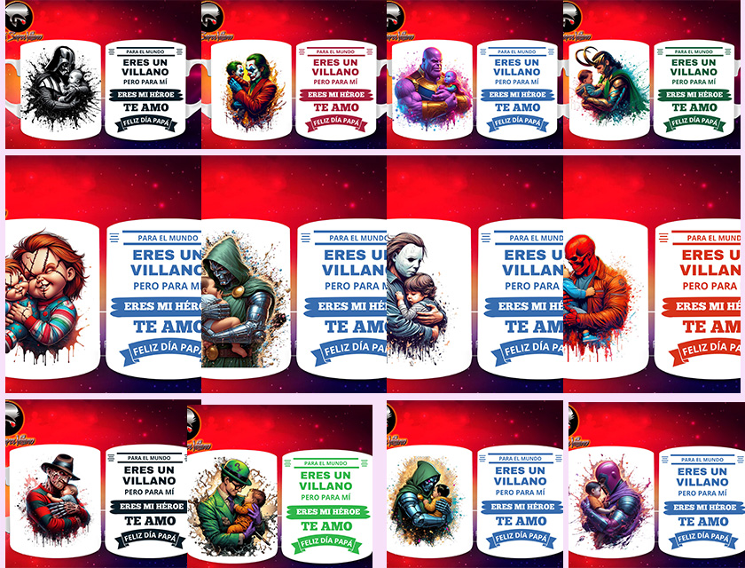 padre-e-hijo-villanos-32-diseños-tazas
