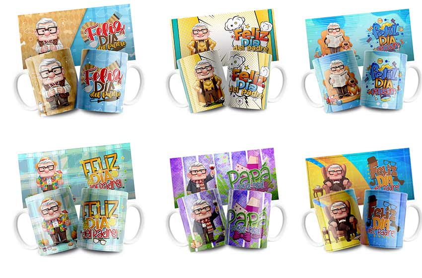 feliz-dia-padre-carl-up-taza-plantilla