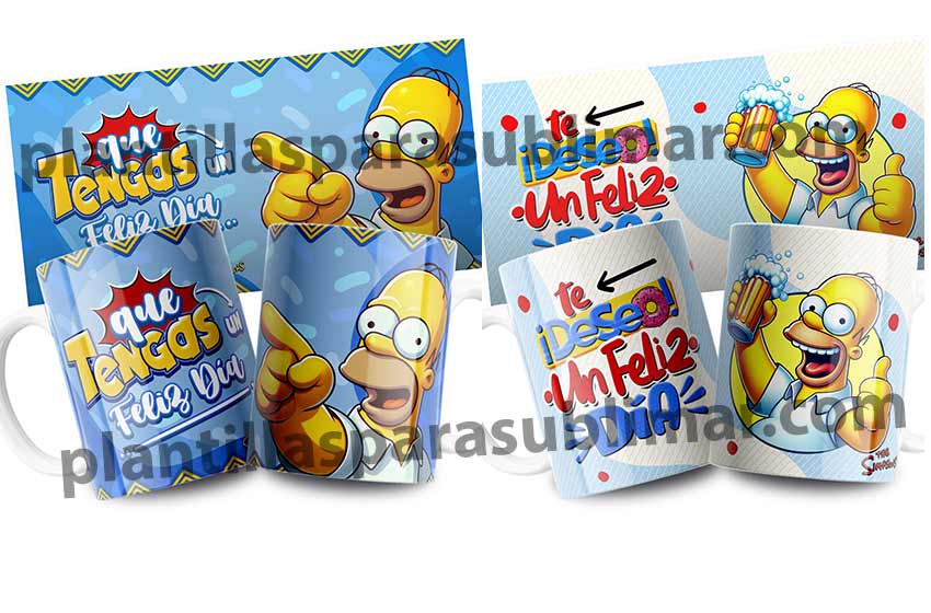homero-dia-del-padre-plantilla-taza