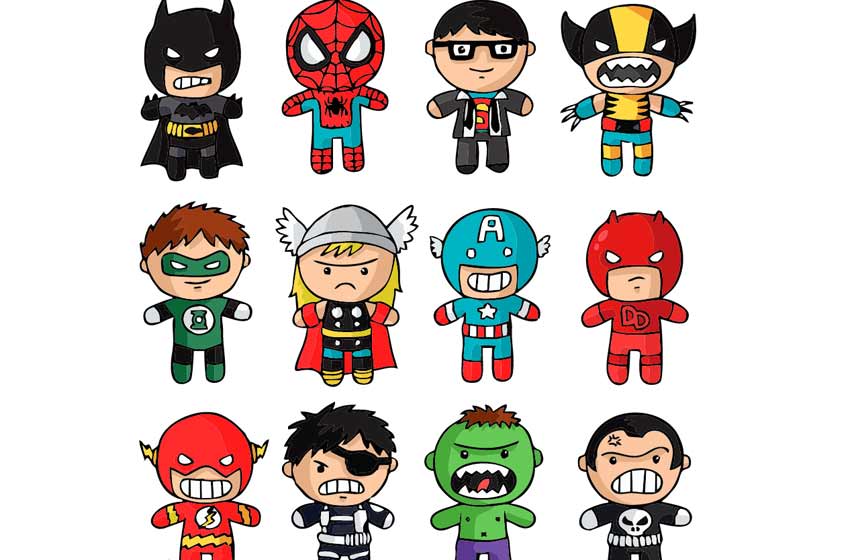 Super-heroes-KIDS-Vector-autotrazo