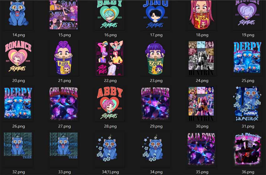 Huntrix-Kpop-82-clipart-png
