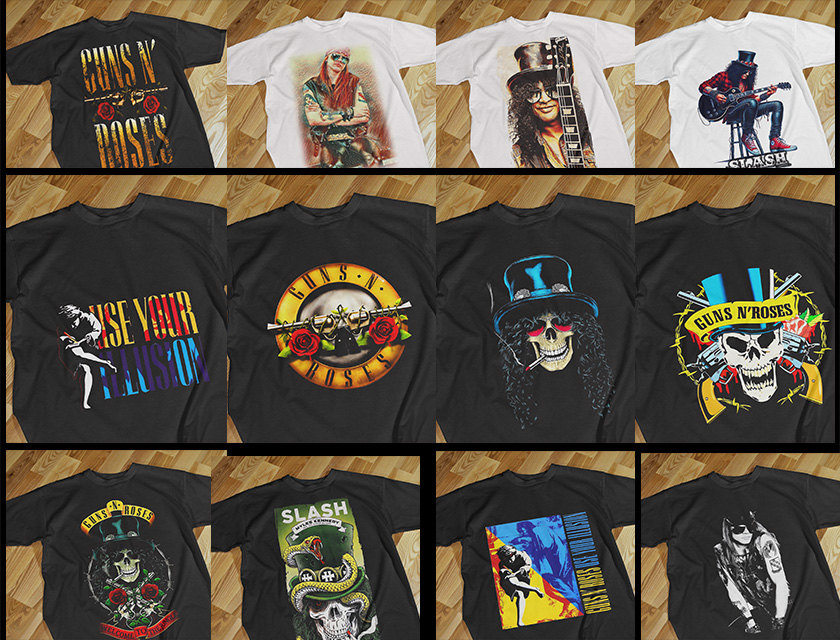 SEMITONOS-DTF-Guns-n-roses-playera
