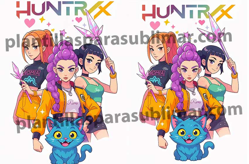 Huntrix-sublimacion-plantitlla