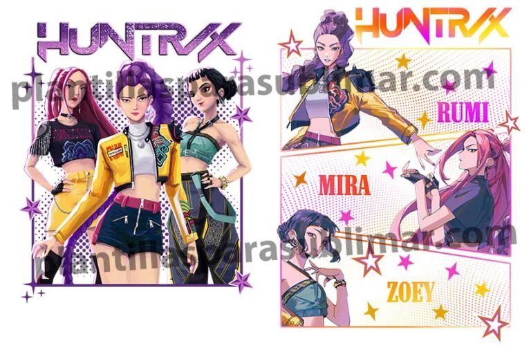 Huntrix Graduadas huntrix-sublimacion-png-playera – Plantillas para sublimar