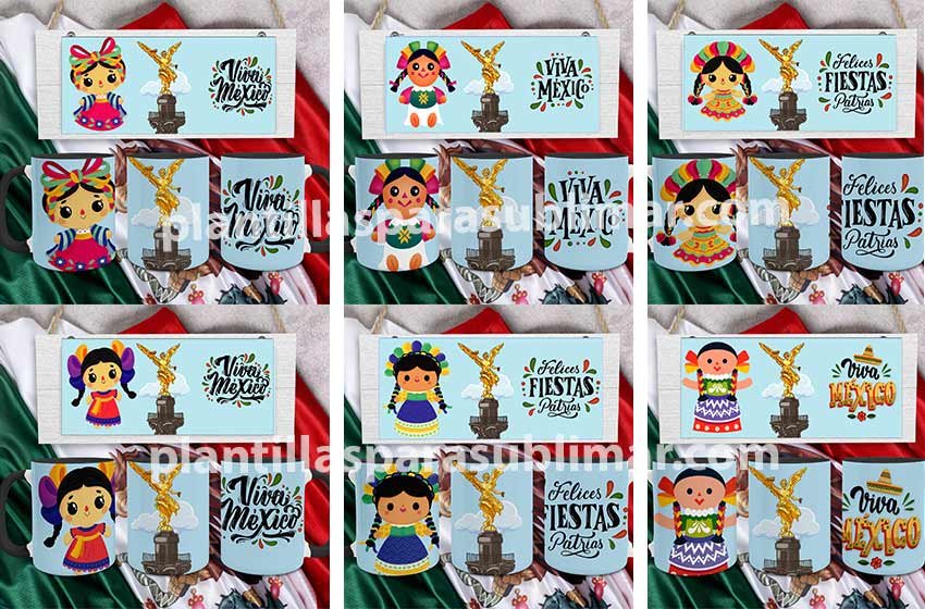 muñecas-mexicanas-plantillas-taza