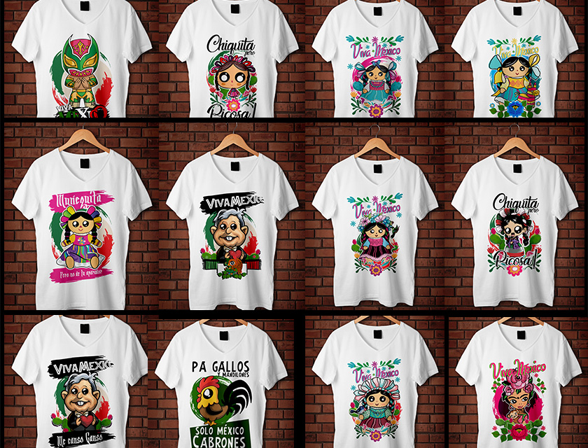 munecos-mexicanos-vectores