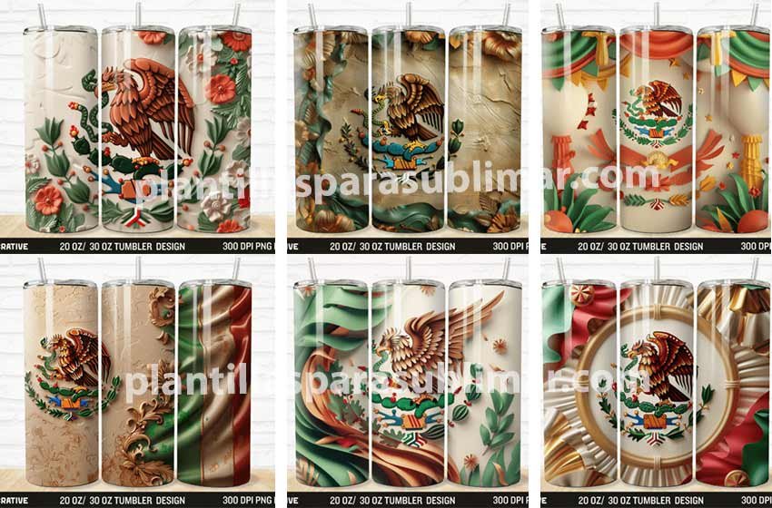 tumbler-bandera-de-mexico-sublimar