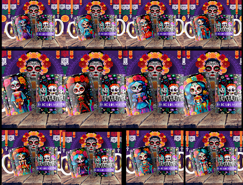 20-plantillas-dia-de-muertos-catrinas-tazas