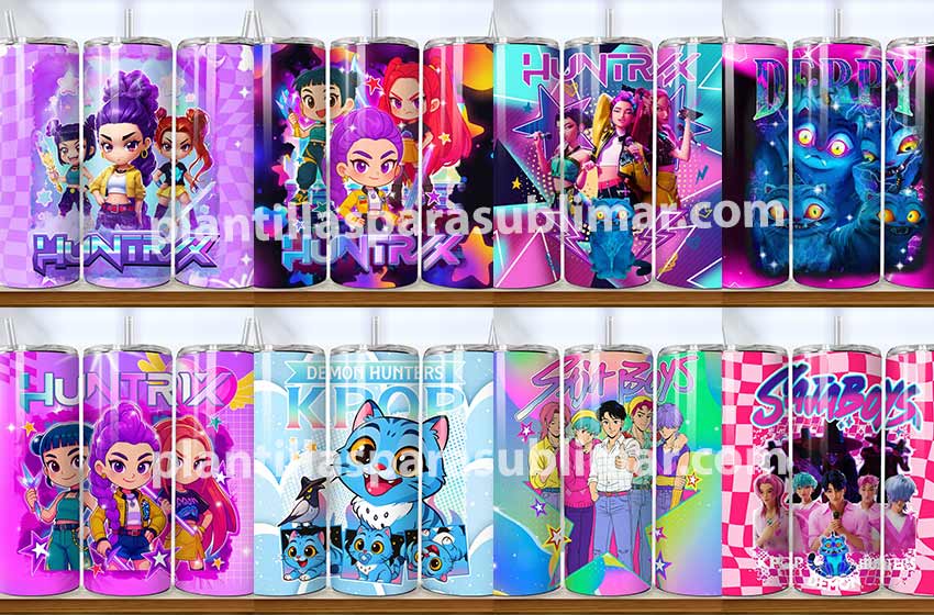 DEMON-HUNTER-K-POP-TUMBLER-sublimacion
