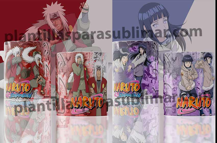 NARUTO-hINATA-jIRAYA-TAZAS-plantilla