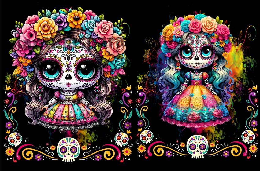 catrinas-semitonos-dtf-muñecas