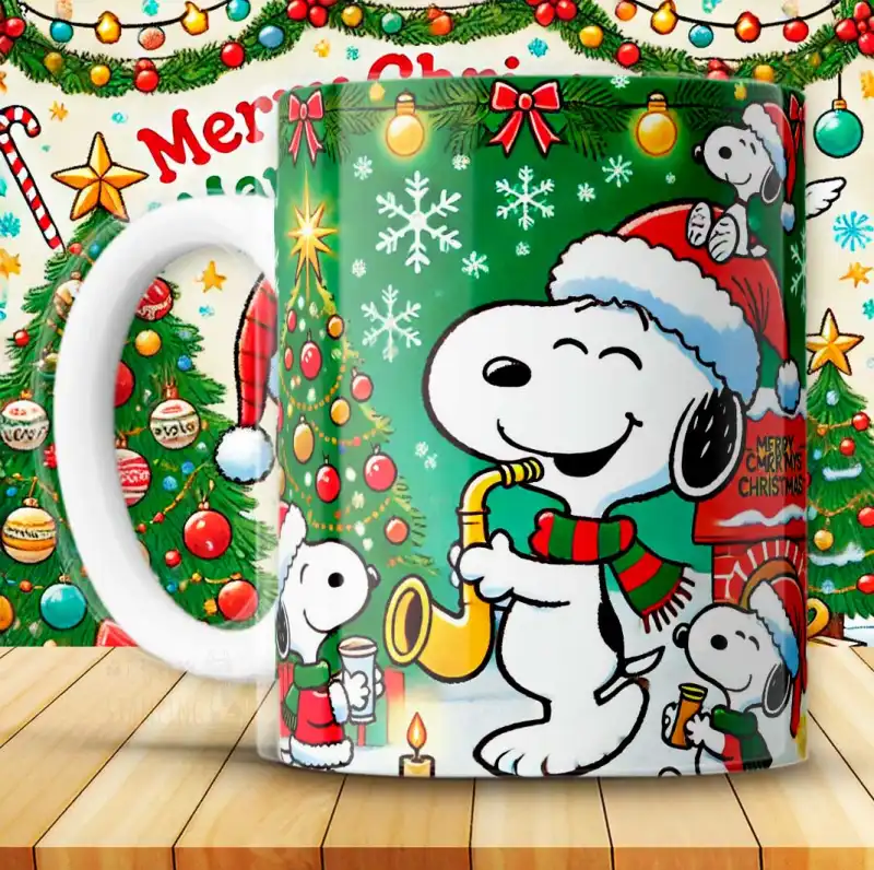 12 plantillas Snoopy Peanuts SUBLIMACION Tazas