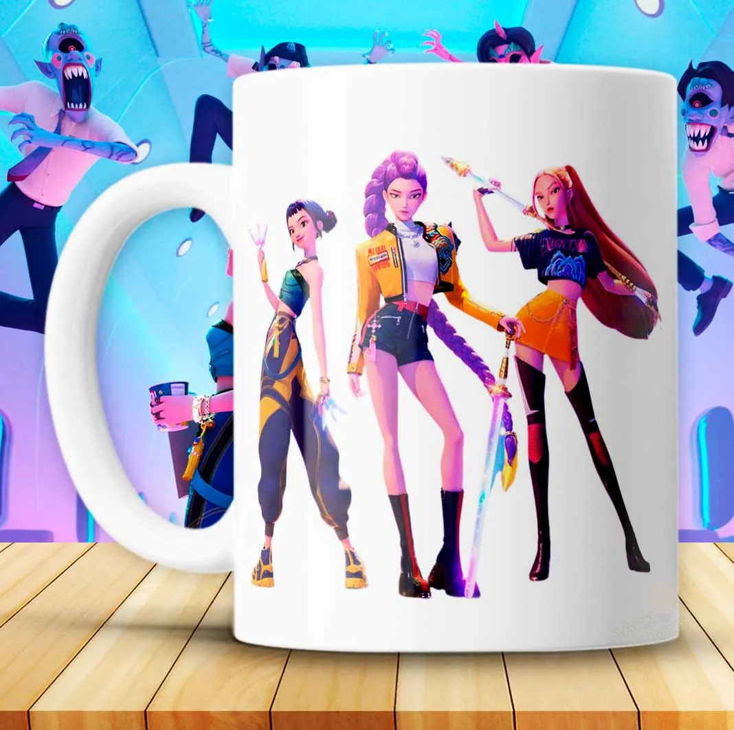 18 plantillas GUERRERAS K-POP TAZAS