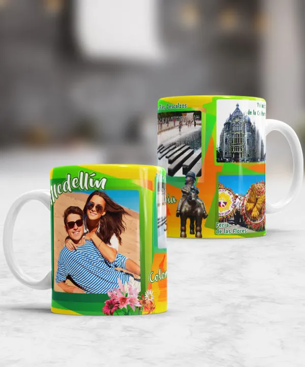 30 Plantillas Turismo Colombia Tazas Sublimación