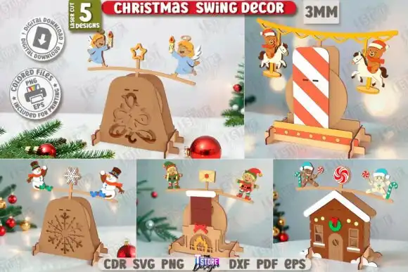 Adornos Navideños Corte laser