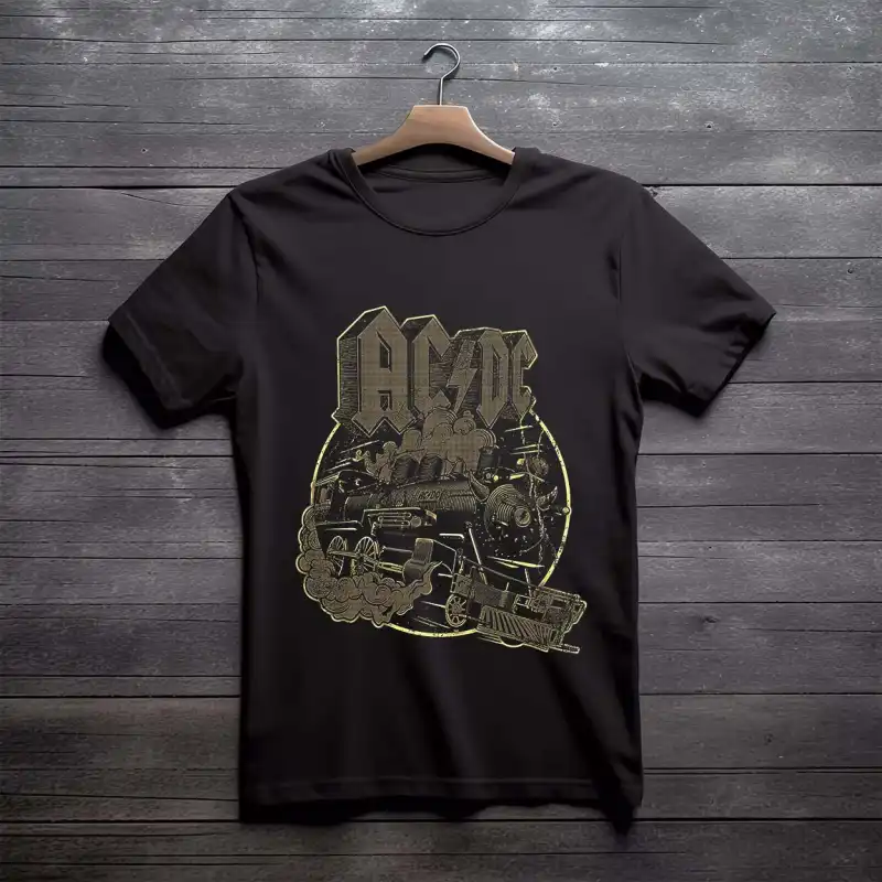 Camiseta - DTF - AC-DC semitonos png Rock