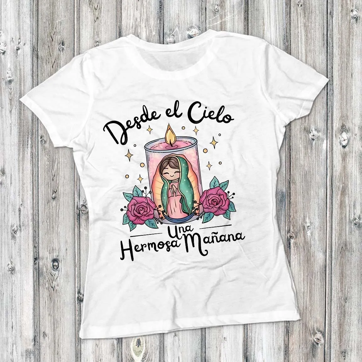 Desde el cielo una hermosa mañana Virgen acuarela PNG