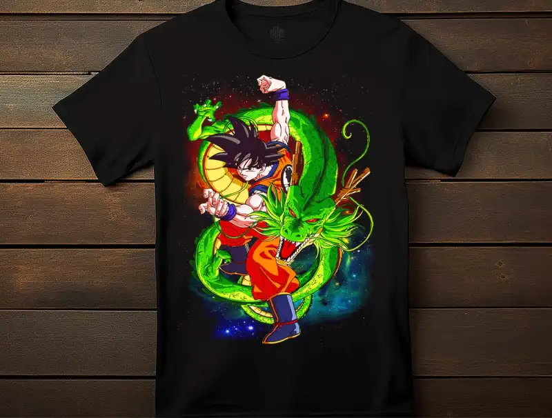 GOKU, SHENLONG semitono DTF png