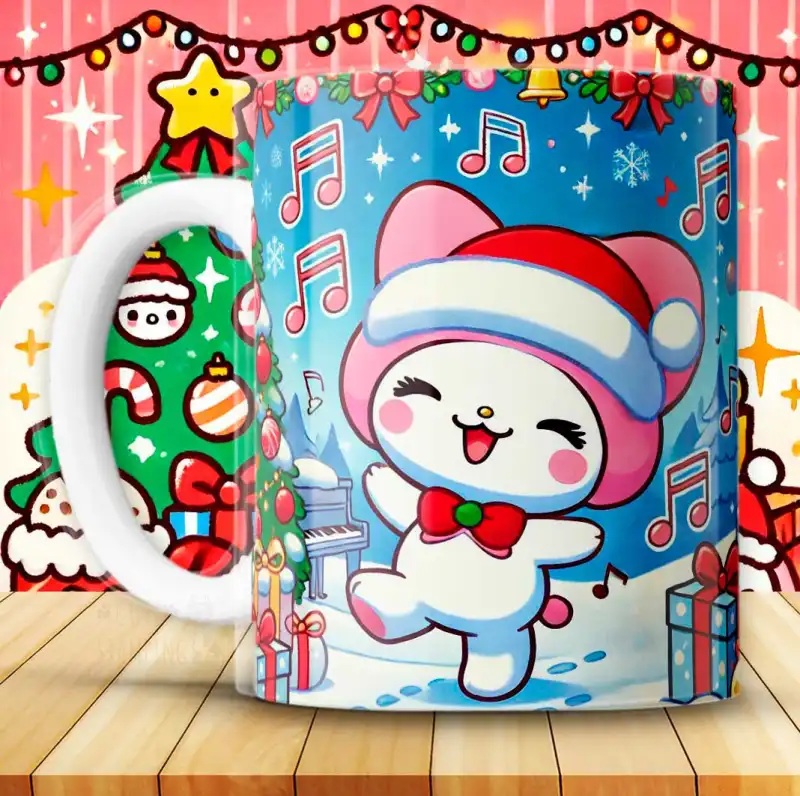 MY MELODY NAVIDAD TAZAS Kitty 12 plantillas tazas