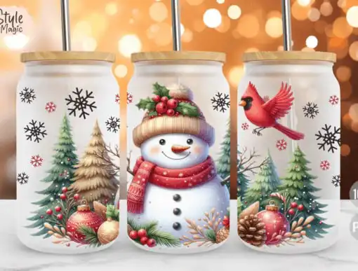 plantillas NAVIDAD GLASS WRAP PNG