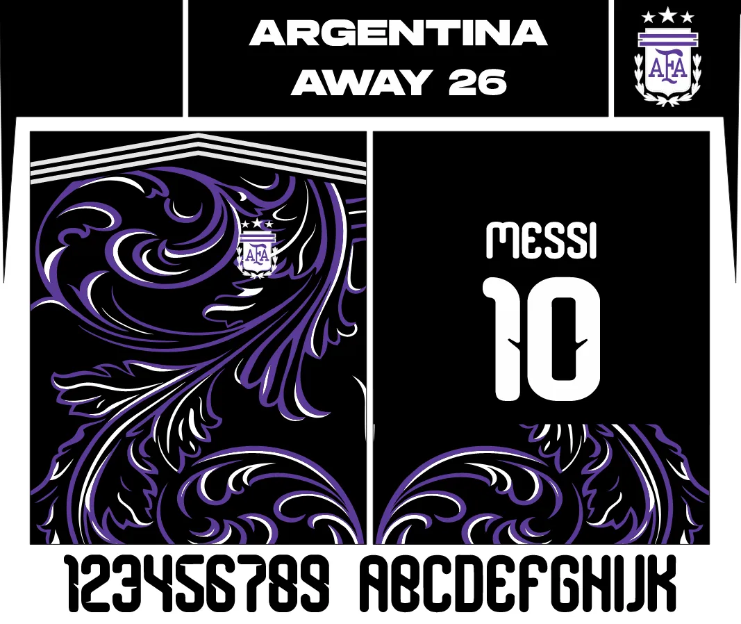Playera Deportiva Argentina AWAY cdr Camiseta