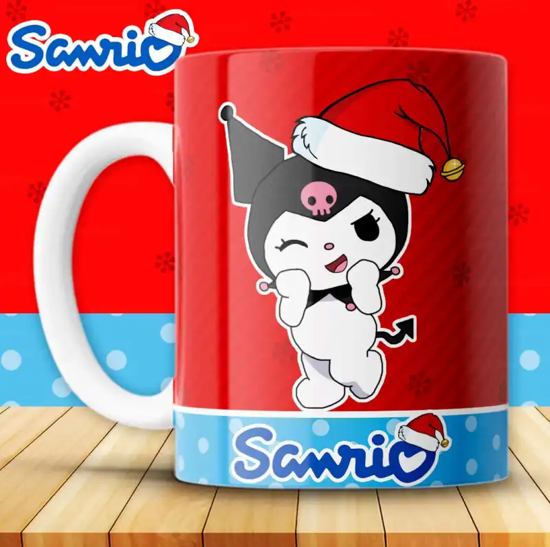 SANRIO NAVIDAD TAZAS 12 plantillas sublimar kitty