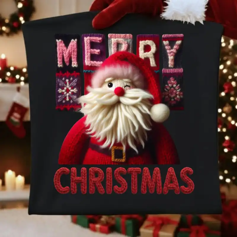 TEJIDOS CROCHET Santa Merry Christmas 5 diseños png