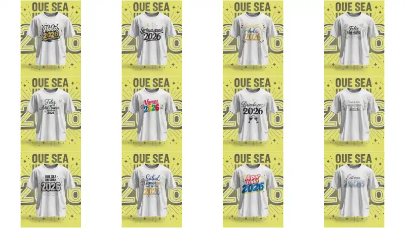 12 plantillas feliz año nuevo png