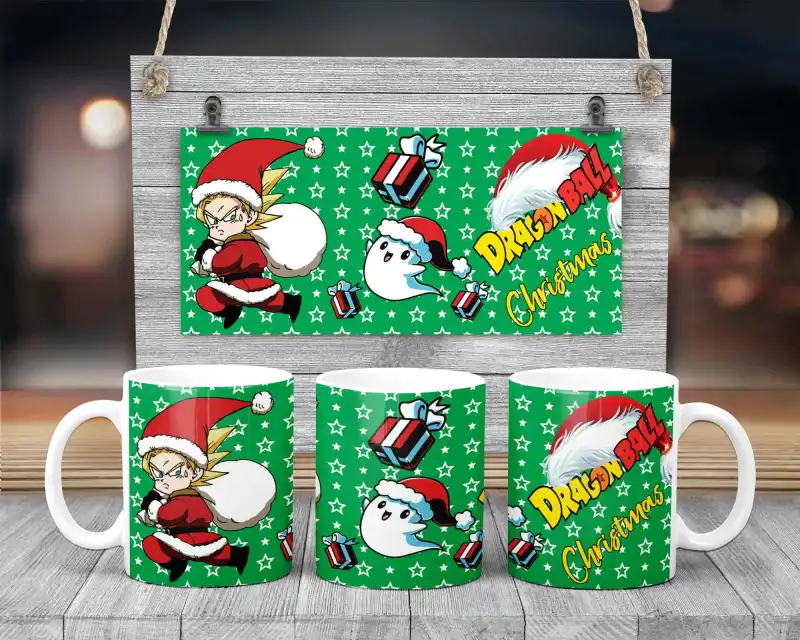 12 plantillas Plantillas Tazas Navidad Personajes TV editables