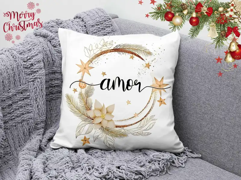 14 DISEÑOS PARA COJINES Navideños sublimacion