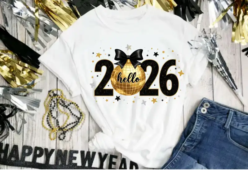 2026 año nuevo playeras png svg eps 2 diseños