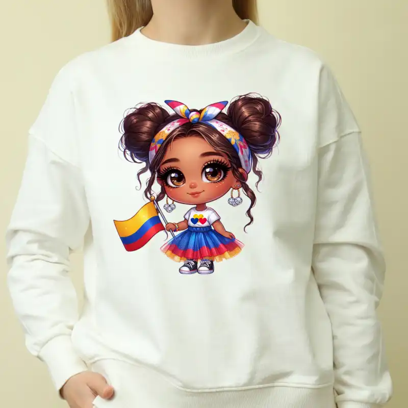 40 muñequitas Colombia png playeras